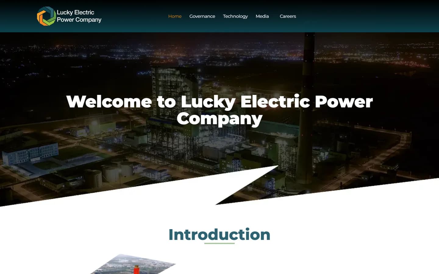 Lucky Electric Power website screenshot