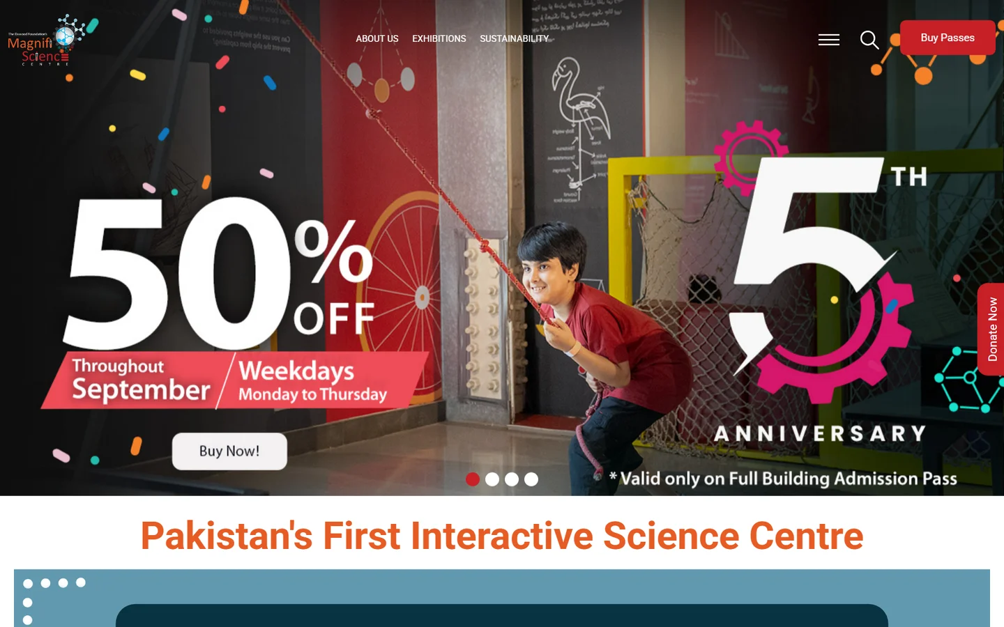 Magnifi Science website screenshot