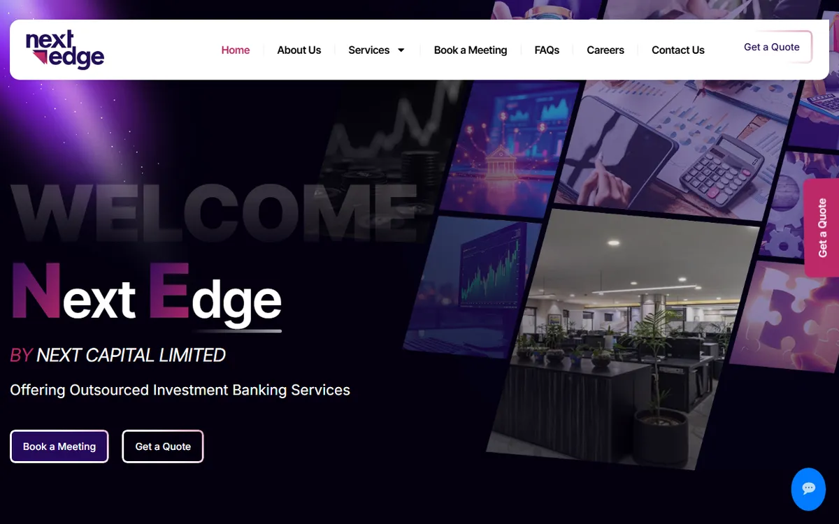 Next Edge website screenshot