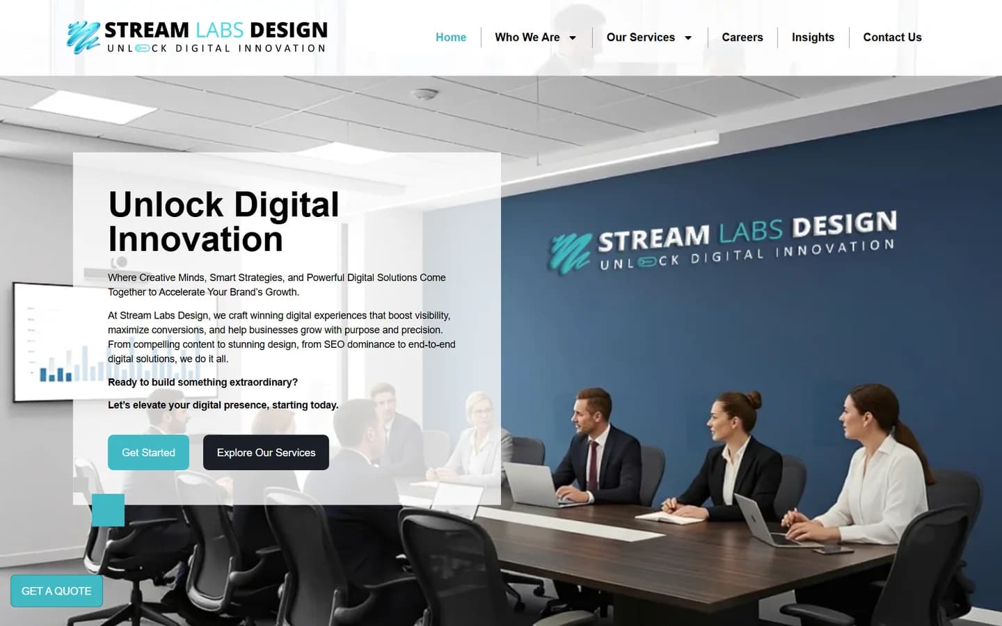 Stream Labs Design website screenshot