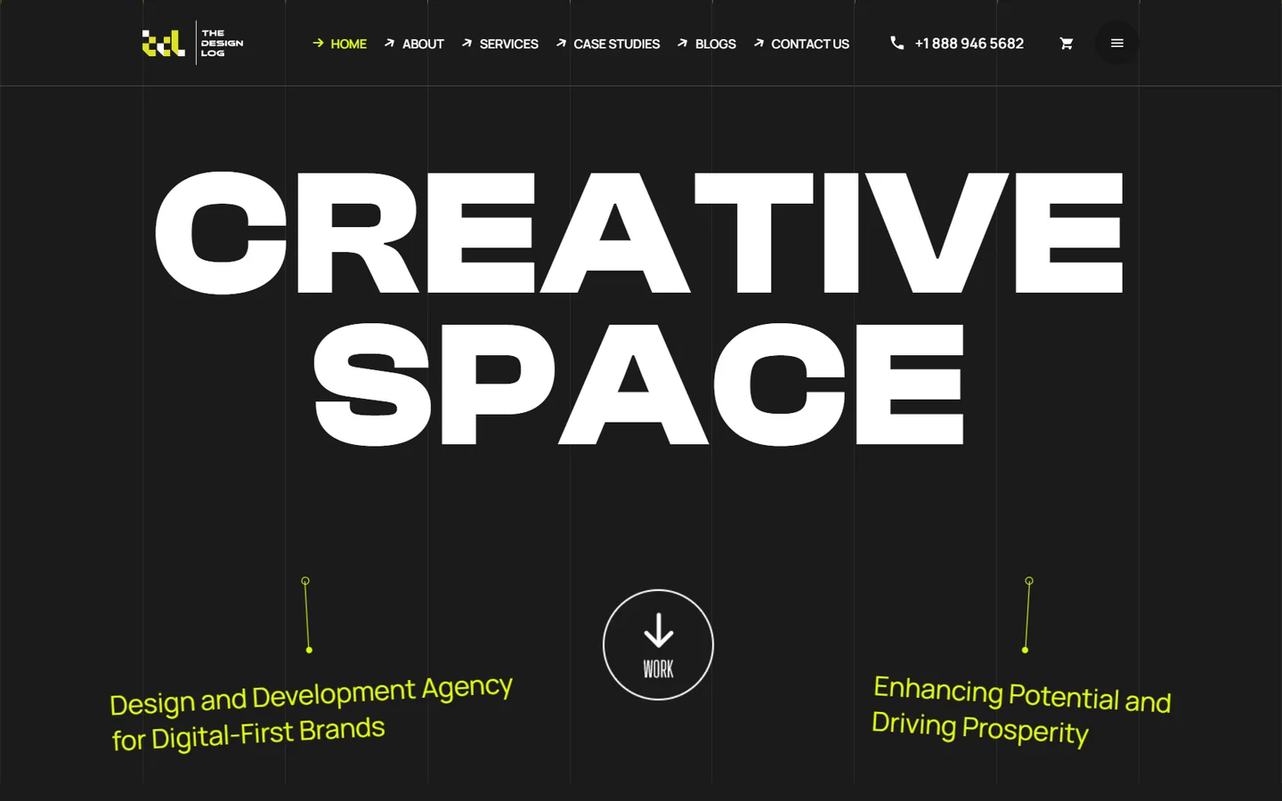 The Design Log website screenshot
